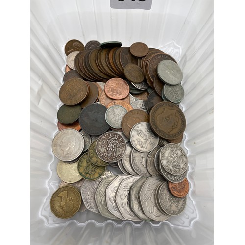 643 - SMALL TUB OF PRE DECIMAL GB COINS