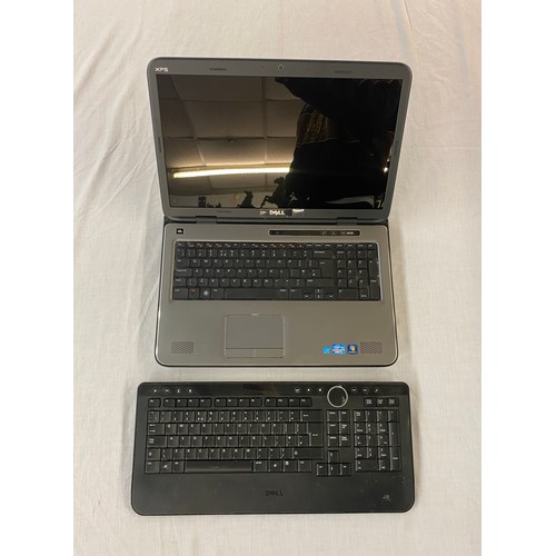 672 - DELL LAPTOP AND WIRELESS KEYBOARD