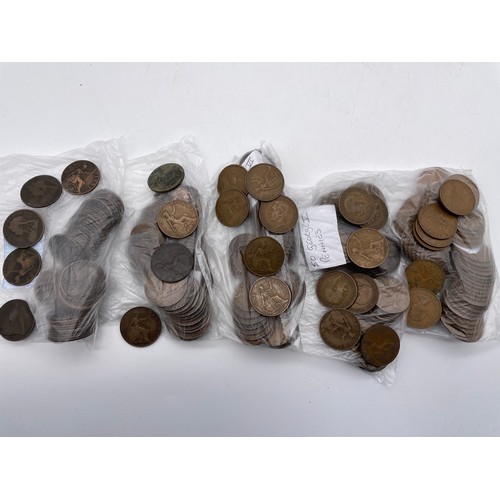 720 - BAG OF 50 VICTORIAN PENNIES EDWARD VII, GEORGE V AND VI, QUEEN ELIZABETH II PRE DECIMAL PENNIES