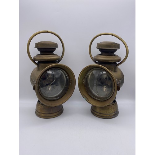 429 - PAIR OF POWELL AND HANMER CARBIDE LAMPS