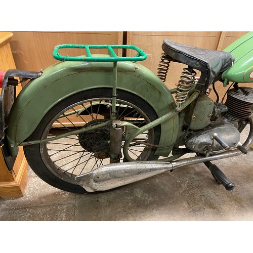 77 - VINTAGE BSA BANTAM D1 125cc MOTORCYCLE 1950 REGISTRATION LFO 985, INCLUDING V5C.
*SOLD AS SEEN*