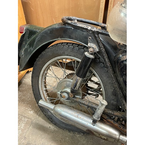 78 - VINTAGE BSA C15 STAR 250cc MOTORCYCLE REGISTRATION YOE 280 WITH PARTS INCLUDING HELMET, COVERS, SPAR... 