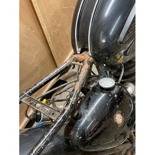 78 - VINTAGE BSA C15 STAR 250cc MOTORCYCLE REGISTRATION YOE 280 WITH PARTS INCLUDING HELMET, COVERS, SPAR... 