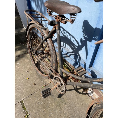 83 - VINTAGE BLACK FRAME BICYCLE