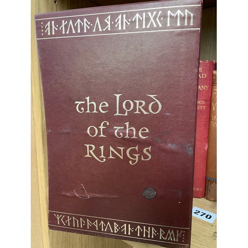 272 - SLEEVED FOLIO SOCIETY LORD OF THE RINGS TRILOGY