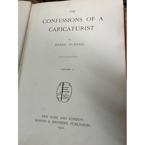 269 - CONFESSIONS OF A CARICATURIST WITH PEN AND PENCIL BY HARRY FURNISS ILLUSTRATED HARPER BRO 1902 VOLUM... 