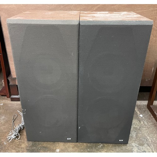 225 - PAIR OF B&W SPEAKERS ON STANDS