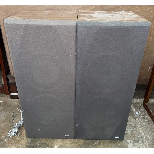 225 - PAIR OF B&W SPEAKERS ON STANDS