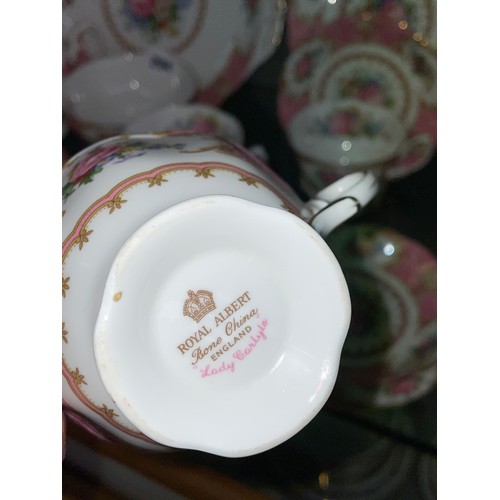 294 - ROYAL ALBERT LADY CARLISLE BONE CHINA TEASET