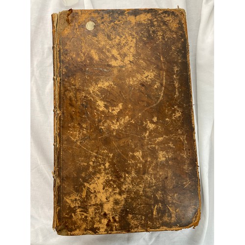 478 - LEATHER BOUND HOLY BIBLE BY REVEREND THOMAS BANKS PRINTED LONDON FOR C. COOKE