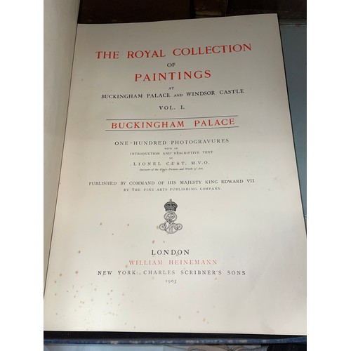 471 - ROYAL COLLECTION OF PAINTINGS IN BUCKINGHAM PALACE 1905 WITH 100 PHOTOGRAVURES PRINTED LONDON WILLIA... 