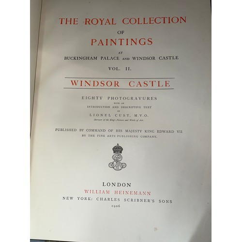 472 - ROYAL COLLECTION OF PAINTINGS IN WINDSOR CASTLE 1906 WITH 100 PHOTOGRAVURES PRINTED LONDON WILLIAN H... 