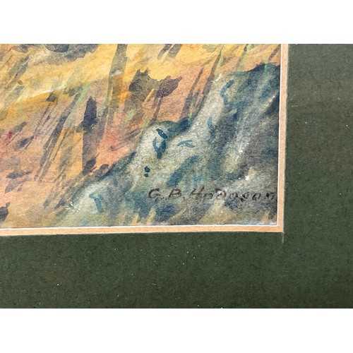 596 - G.B. HODGSON 1847-1921 LAKELANDS LANDSCAPE 29CM X 20CM APPROX