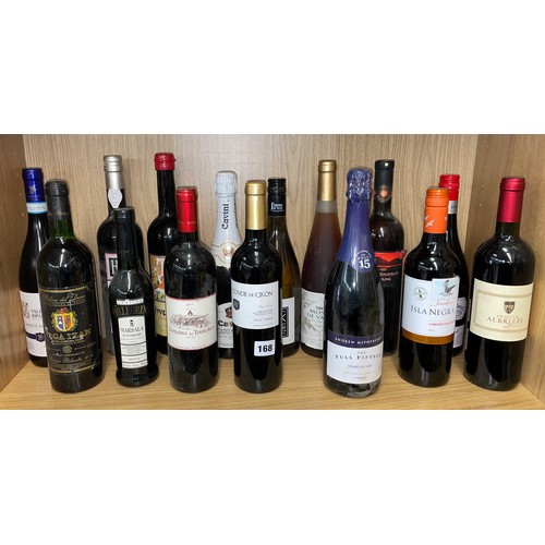 168 - SELECTION OF WINES INCLUDING MUSCADET, MARSALA, CABINET SAVINGNON