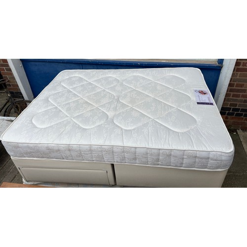 46 - DOUBLE DIVAN BED WITH RAPYALPAEDIC MATTRESS