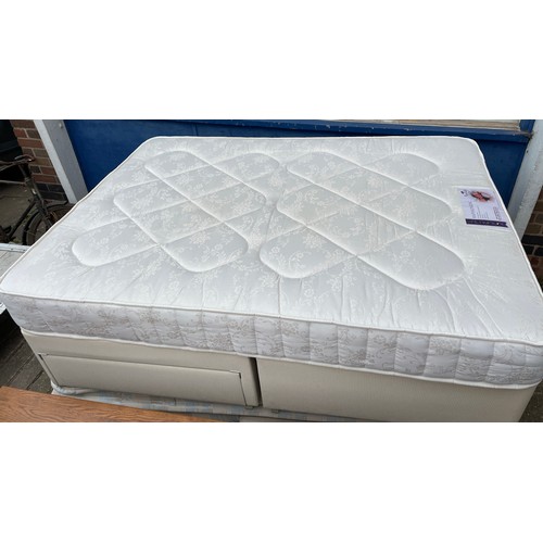 46 - DOUBLE DIVAN BED WITH RAPYALPAEDIC MATTRESS