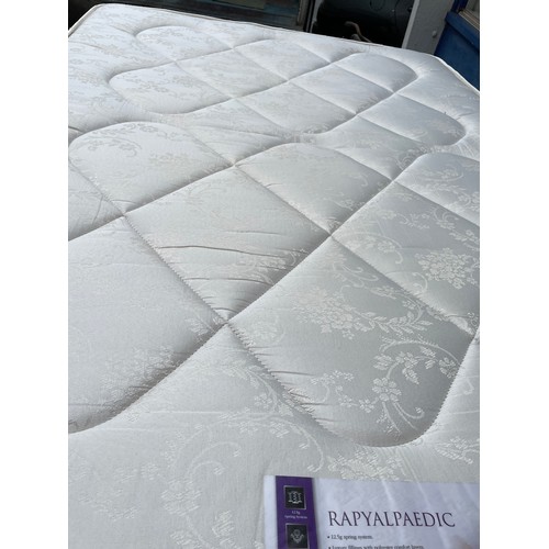 46 - DOUBLE DIVAN BED WITH RAPYALPAEDIC MATTRESS