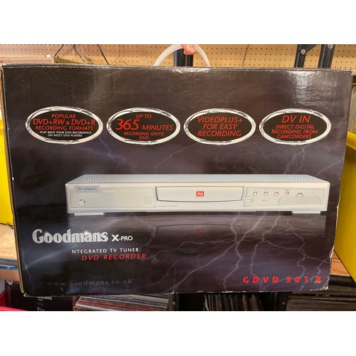 145 - GOODMANS INTERGRATED TV TUNER AND DVD RECORDER