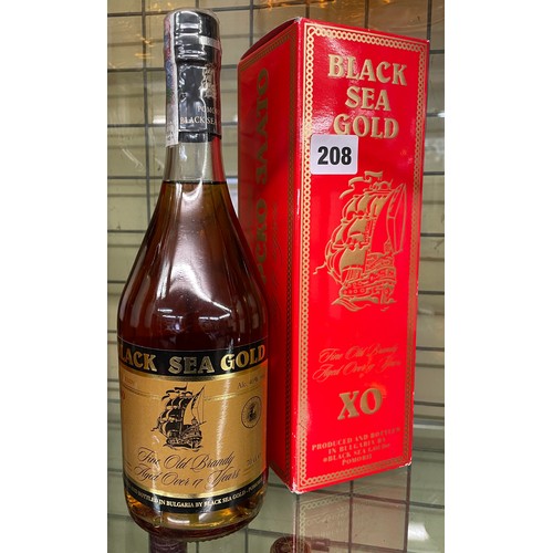 208 - BLACK SEA GOLD XO FINE OLD BRANDY IN BOX