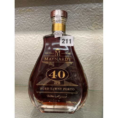 211 - MAYNARDS 40 YEAR OLD TAWNY PORT