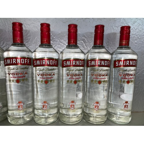 226 - FIVE BOTTLES OF SMIRNOFF TRIPLE VODKA