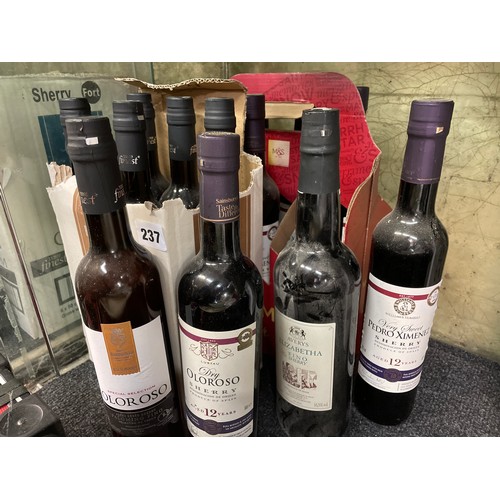 237 - CASE OF OLOROSO SPANISH SHERRY AND PEDRO XIMENEZ 12 YEAR OLD SHERRY