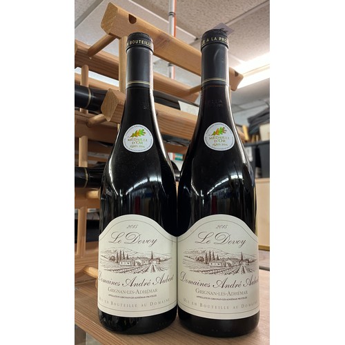 244 - SIX BOTTLES OF LE DEVOY 2015 WINE