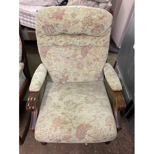 39 - PARKER KNOLL TWO SEATER AND TWO CHAIRS