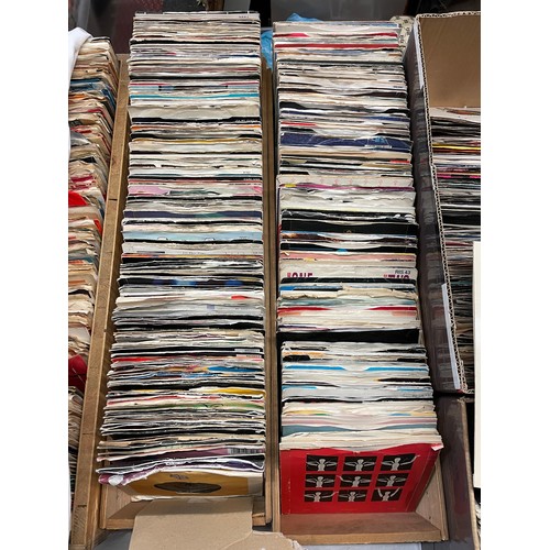 363 - TWO TRAYS OF VINYL 45 SINGLES 1980S FROM ADAM AND THE ANT TO ULTRAVOX