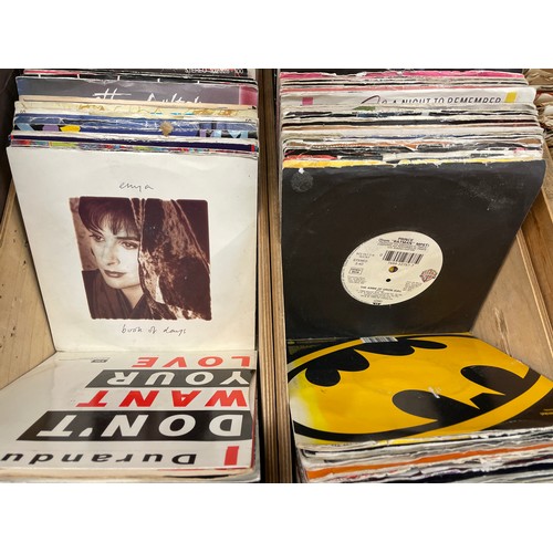 363 - TWO TRAYS OF VINYL 45 SINGLES 1980S FROM ADAM AND THE ANT TO ULTRAVOX