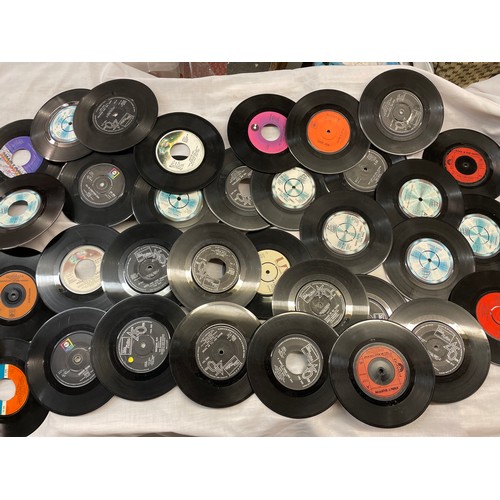 370 - RED CRATE OF 45 RPM  TAMLA MOTOWN, THE COMMODORES, STEVIE WONDER, BILLY PRESTON, AND OTHERS