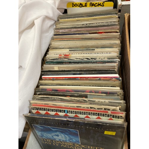 359A - BOX OF VINYL 45 RPMS DOUBLE PACKS, MAINLY 1980S - ABC, BIG COUNTRY, DEAD OR ALIVE, ETC