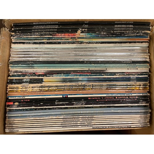 388 - TWO BOXES OF VINYL LPS AVERAGE WHITE BAND, BAD COMPANY, THE NICE, NILSSON, AND MORE