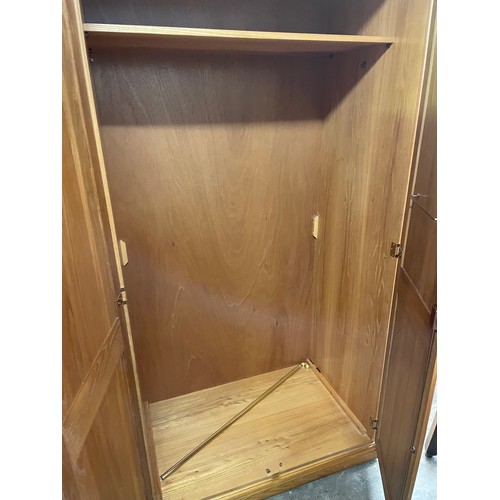 33 - SUPERB QUALITY HOMELAND ELM PANEL DOOR WARDROBE