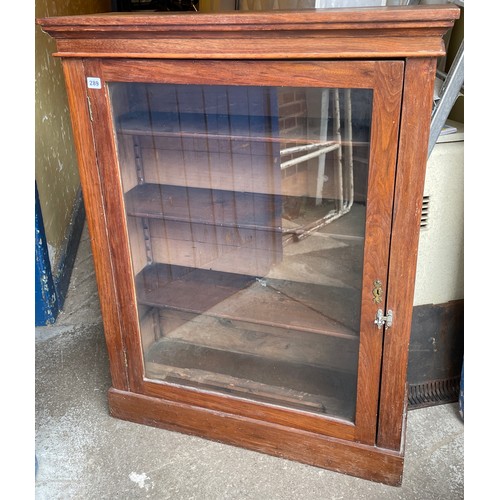 19 - EDWARDIAN GLAZED PIER CABINET