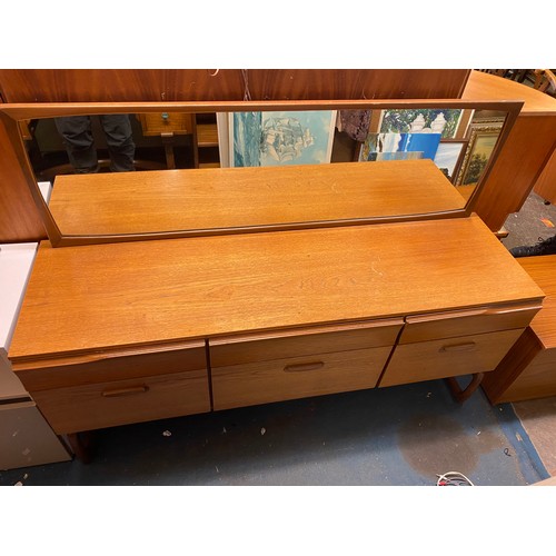 53 - 1970S TEAK DRESSING TABLE