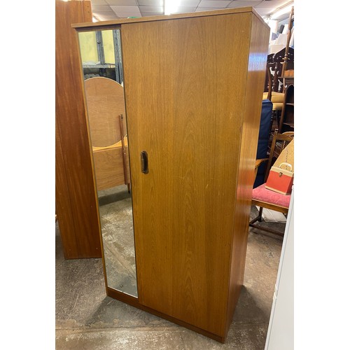 69 - TEAK COMBINATION WARDROBE