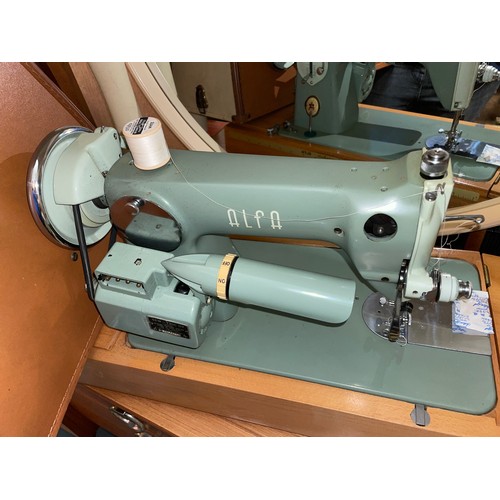 47 - CASED ALFA SEWING MACHINE