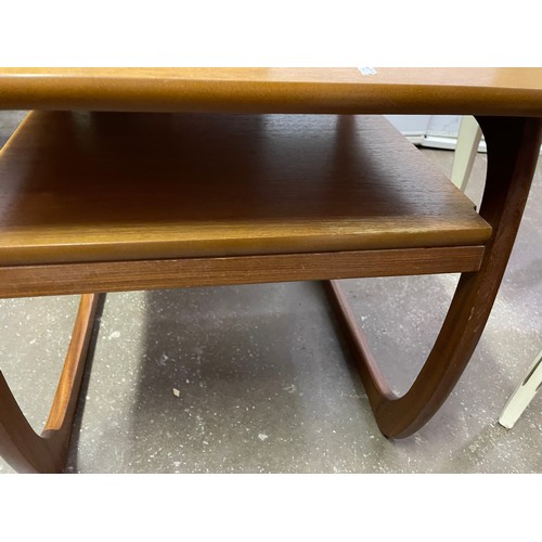 185 - TEAK SQUARE SECTION SIDE/LAMP TABLE