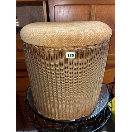 180 - GOLD LLOYD LOOM D SHAPED LINEN BIN