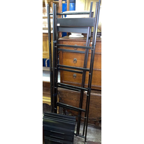 118 - EBONISED SHELVING SYSTEM