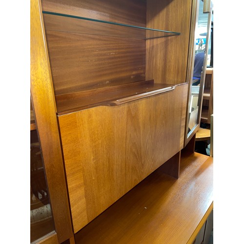 106 - TEAK GLAZED LOUNGE UNIT