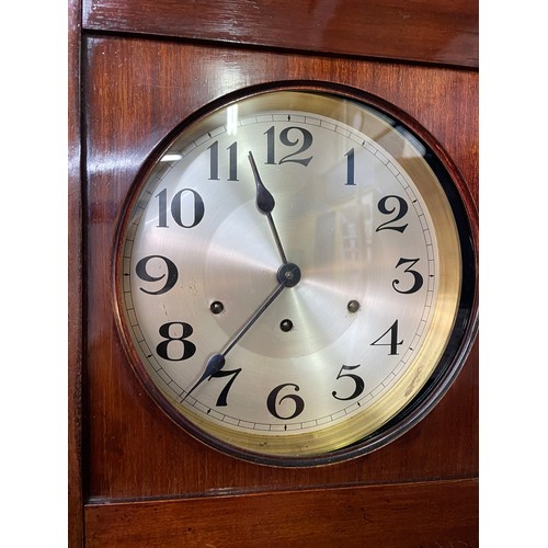 227 - 20TH CENTURY PENDULUM LONG CASE CLOCK