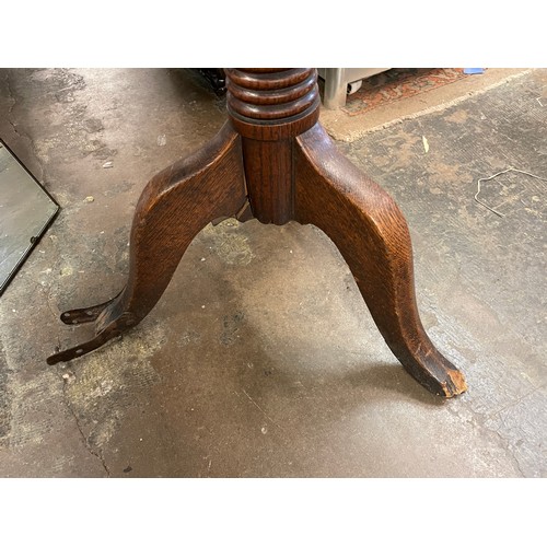 169 - GEORGE III OAK TILT TOP TRIPOD TABLE AS FOUND