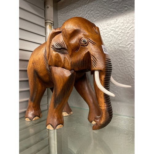 281 - CARVED ELEPHANT FIGURE