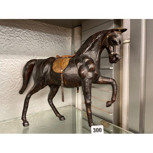 300 - LEATHER MODEL OF A HORSE