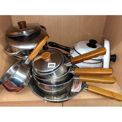 325 - SELECTION OF PRESTIGE SAUCEPANS