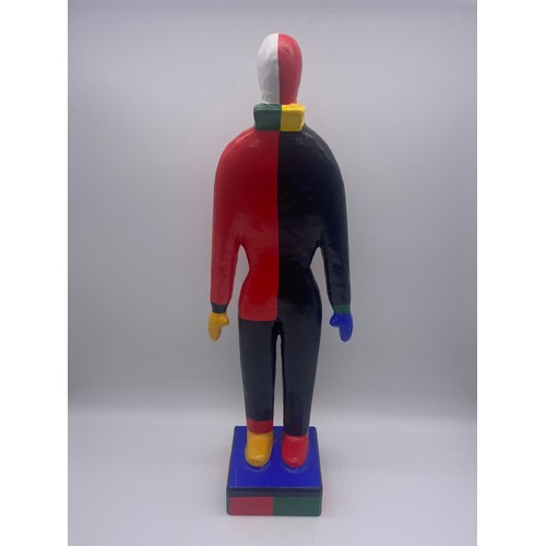 418 - MULTI COLOURED PAPIER MACHE FIGURE AFTER MALEVICH KASIMIR SEWERINOVITSCH