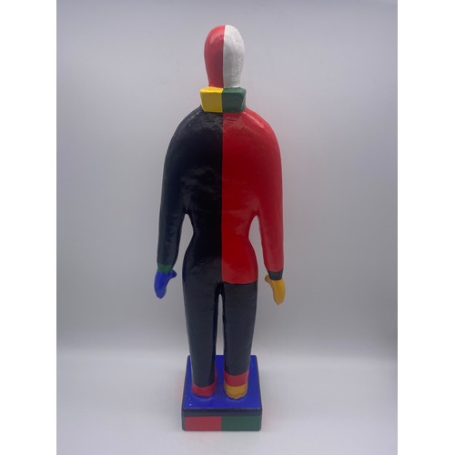 418 - MULTI COLOURED PAPIER MACHE FIGURE AFTER MALEVICH KASIMIR SEWERINOVITSCH