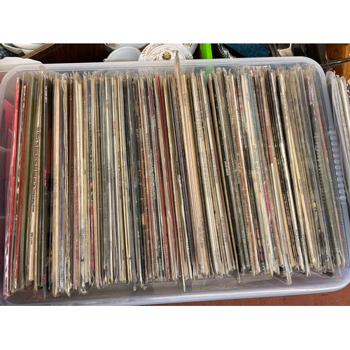 413 - CRATE OF VARIOUS VINYL LPS